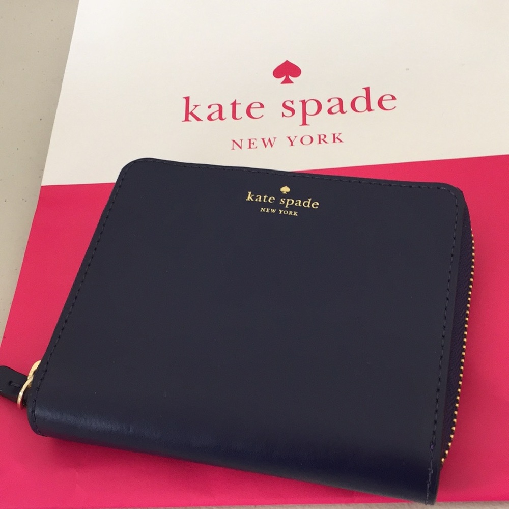NWT Kate Spade darci blue wallet